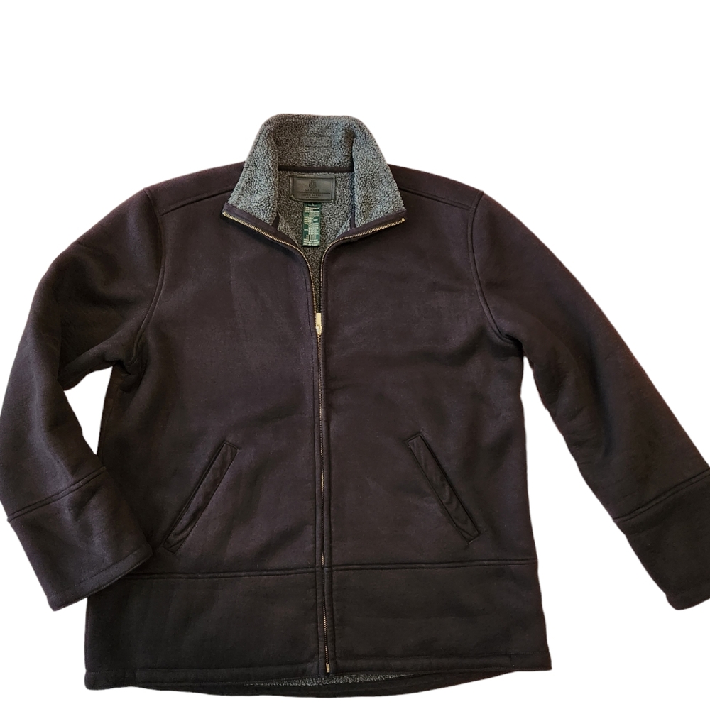 LAUREN RALPH LAUREN Heavy Lined Faux Suede Coat